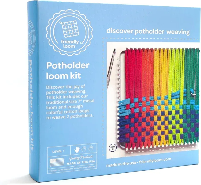 Friendly Loom 7 Inch Traditional Potholder Kit