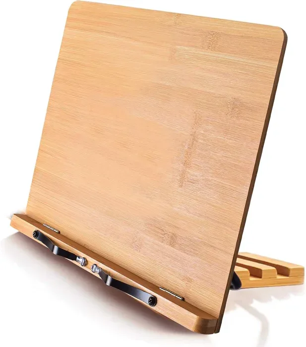 Wishacc 13.2 Inch Bamboo Book Stand