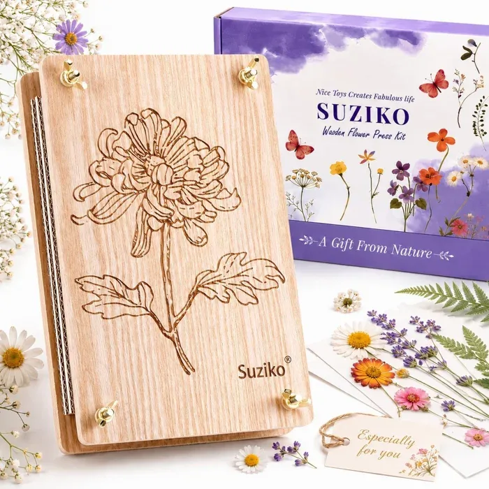 Suziko 10.8 x 6.9 Inch Flower Press