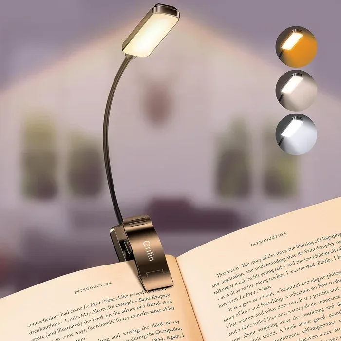 Gritin rechargeable book light