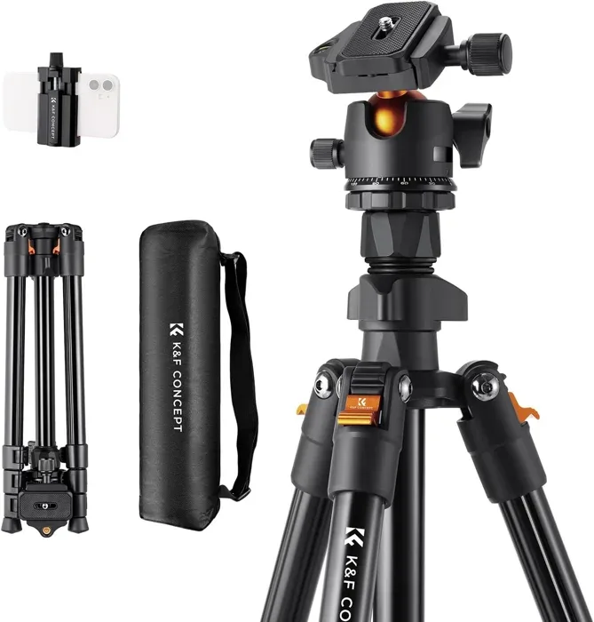 K&F Concept 64-Inch Lightweight Aluminium Travel Tripod