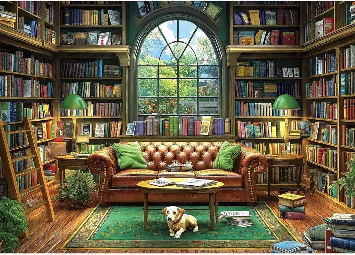 Reading Room 1000-Piece Library Jigsaw Puzzle