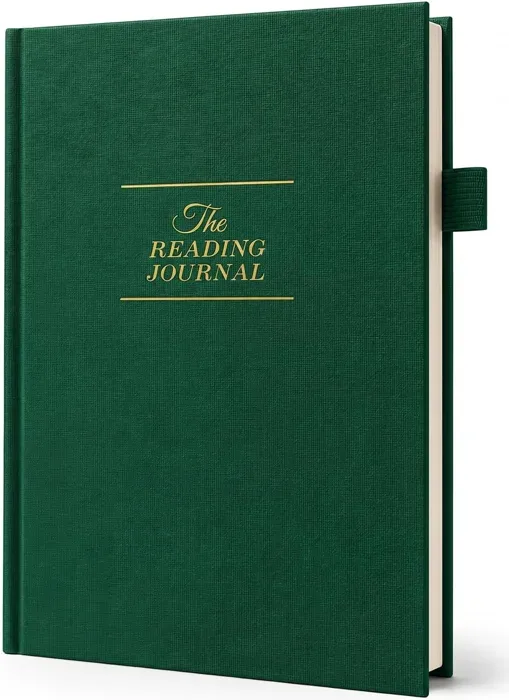JXSELECT A5 Linen Reading Journal 60 Book Tracker