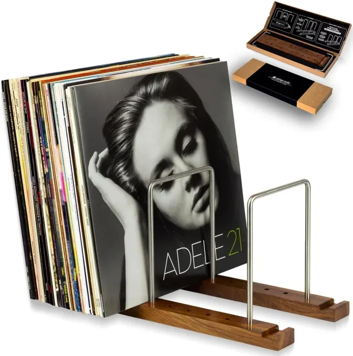 Optage Audio 75 LP Walnut Record Holder
