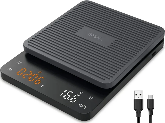 BAGAIL Coffee Scale with Timer 0.1g Precision
