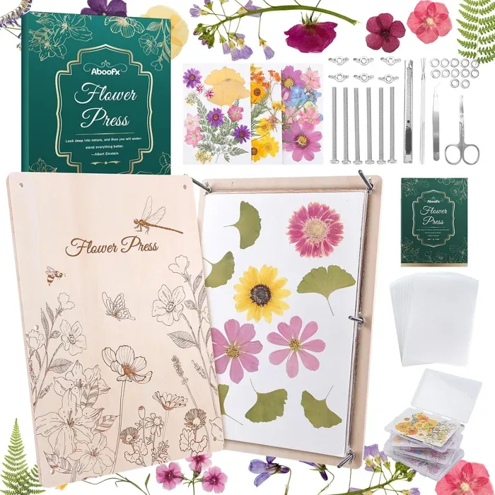 Extra Large Five-Layer Wooden Flower Press Kit