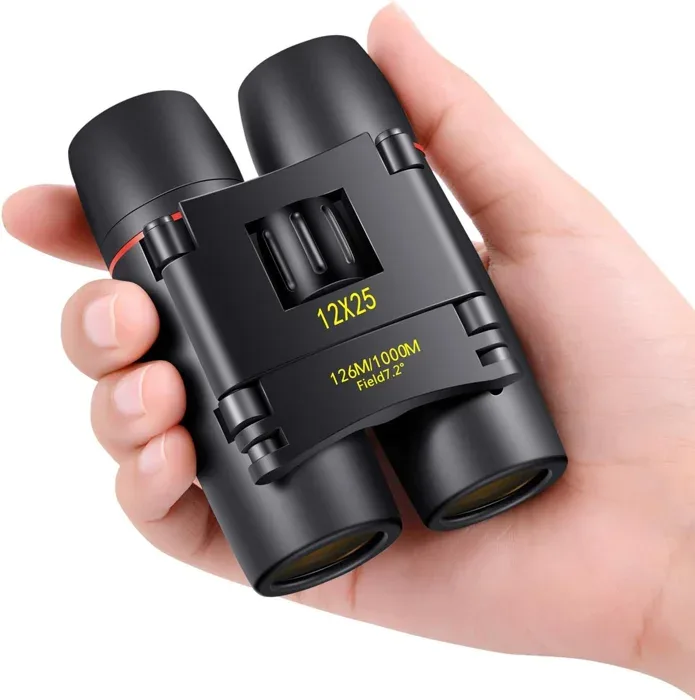 POLDR 12x25 Small Pocket Binoculars