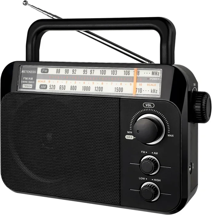 Retekess TR604 Plug-In AM/FM Portable Radio