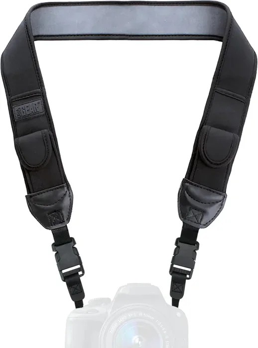 USA Gear TrueSHOT Neoprene Camera Strap Black