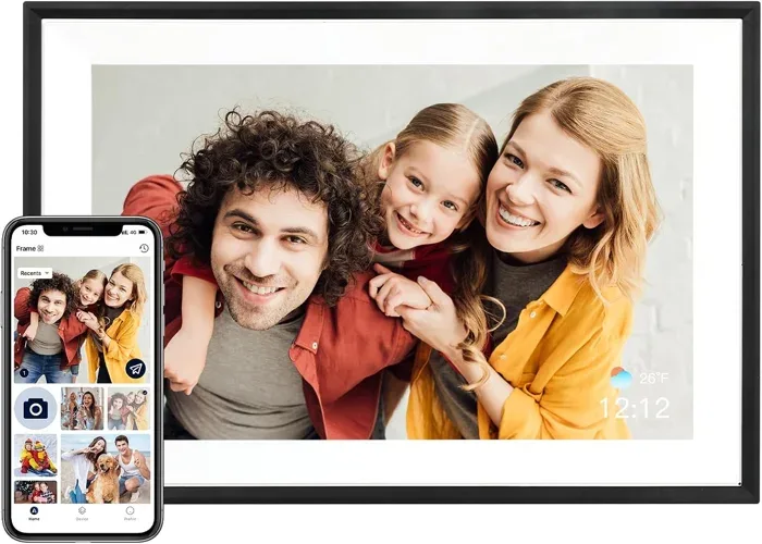 AEEZO AiMOR 10.1-Inch 32GB Smart Digital Picture Frame Black