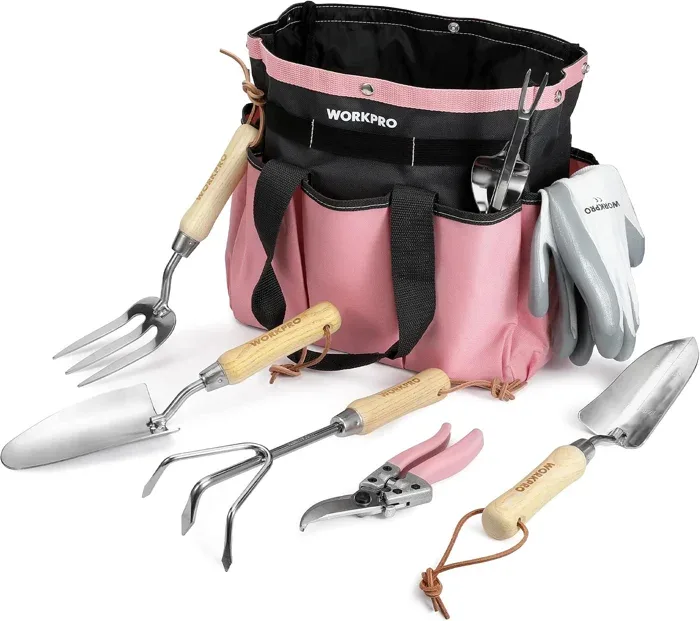 WORKPRO Garden Tool Set with Bag and Gloves