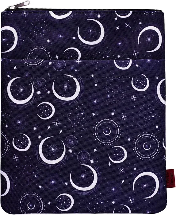 Classic Bookcase Cotton Canvas Book Sleeve Medium