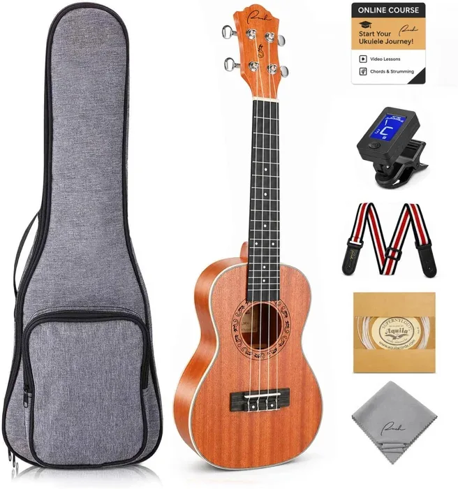 Ranch 23 Inch Concert Ukulele Sapele Arched Back