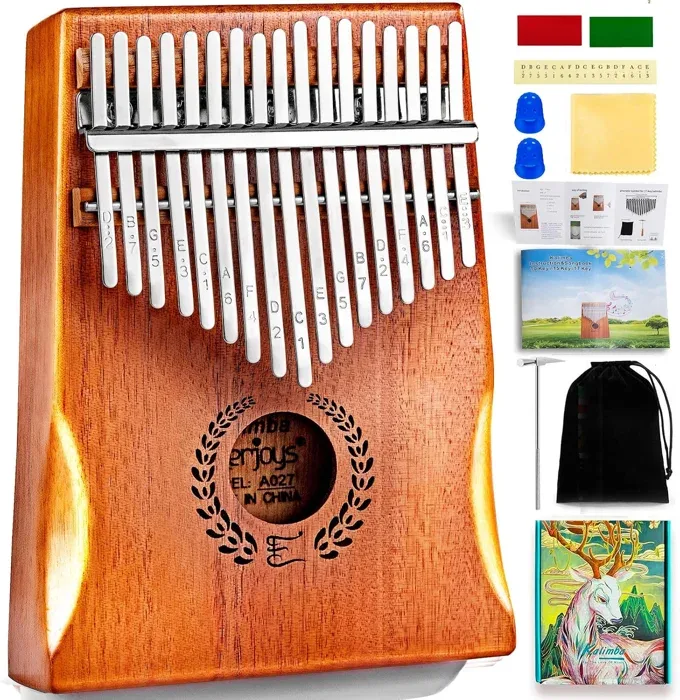 Everjoys 17-Key Kalimba with Soft Cloth Bag