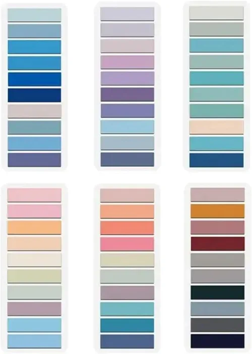 Lysas 1200-Piece Morandi Translucent Sticky Tabs