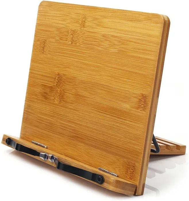Wishacc Folding Bamboo Book Stand