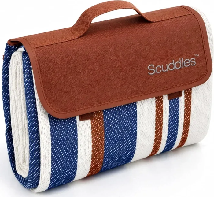 Scuddles Layered Picnic Blanket with Carry Strap