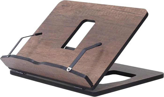 Vigo Wood Folding Book Stand in Walnut