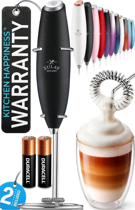 Zulay Kitchen Z1 Milk Frother, Black