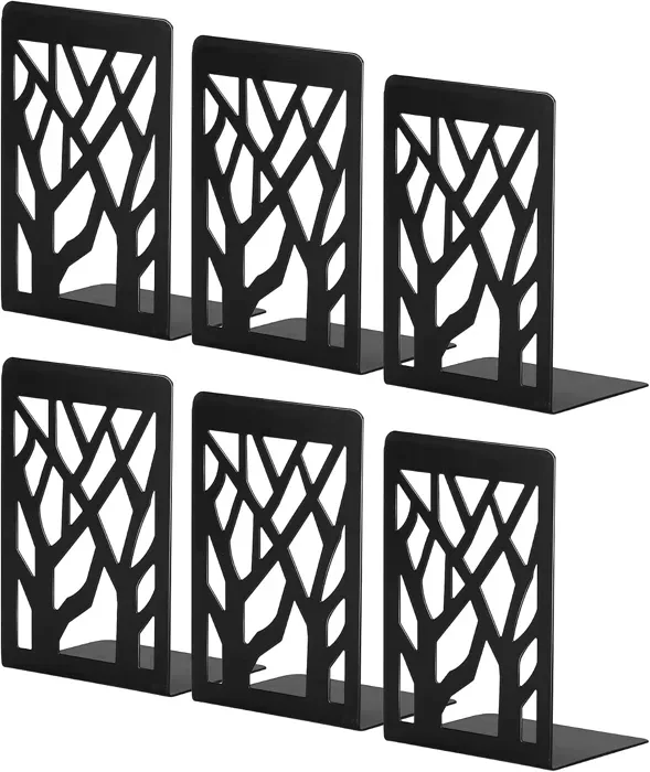 INNÔPLUS Tree-Pattern Bookends, Three Pairs