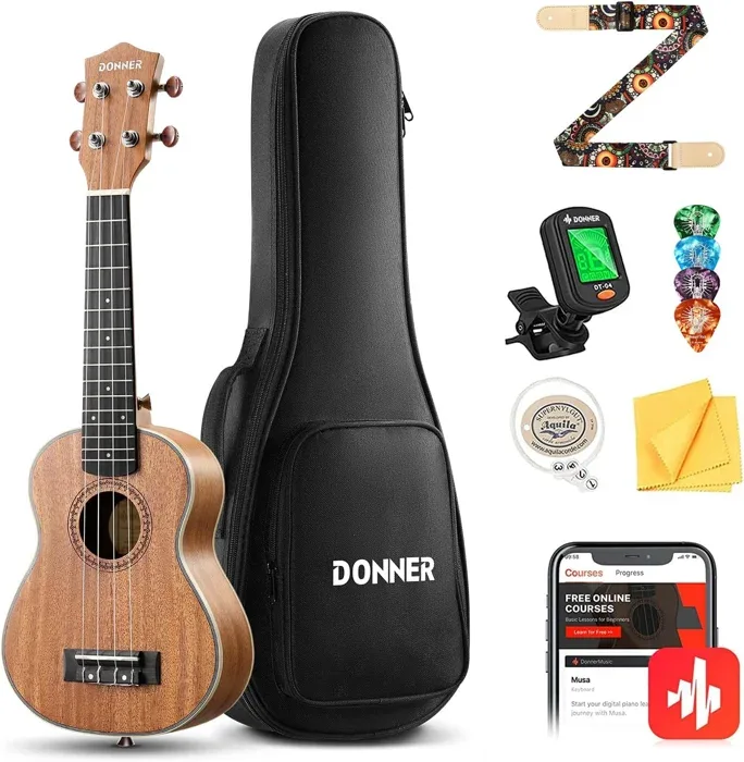 Donner DUC-200 Concert Ukulele Kit 23 Inch Mahogany