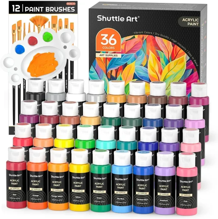 Shuttle Art 36-Colour Acrylic Paint Set