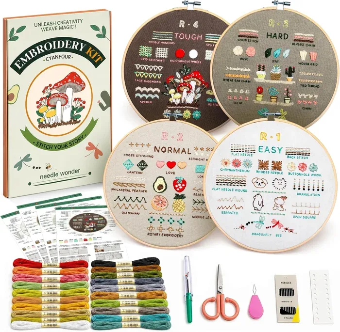 CYANFOUR Four Stage Embroidery Learning Kit